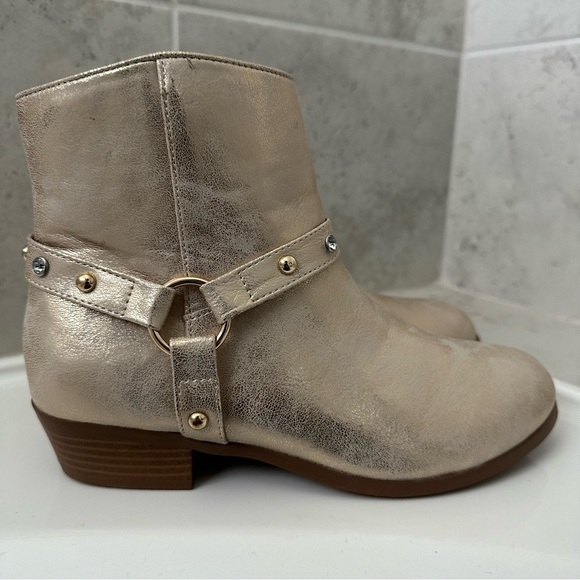 JESSICA SIMPSON Big Girls Gold Boots Size 5 - Picture 5 of 16